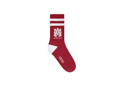 AMIRI Kids' Ma Stripe Socks "Varsity Red"