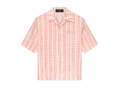 AMIRI MA Quad Bowling Shirt "Malibu Peach"
