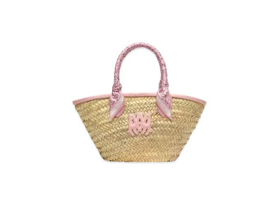 AMIRI Women's MA Raffia Micro Tote "Dusk Pink"