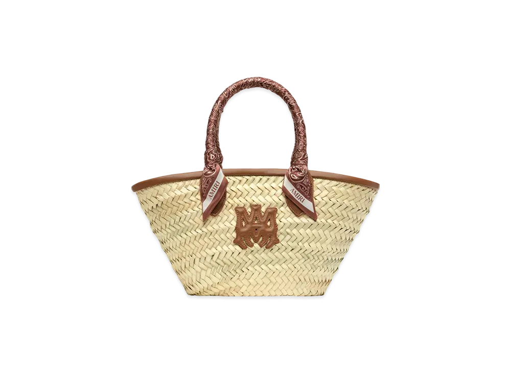 AMIRI Women's MA Raffia Micro Tote "Brown"