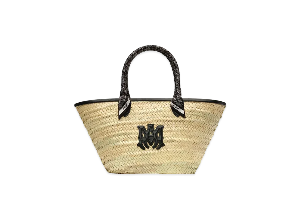 AMIRI Women's MA Raffia Macro Tote "Black"