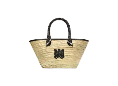AMIRI Women's MA Raffia Macro Tote "Black"