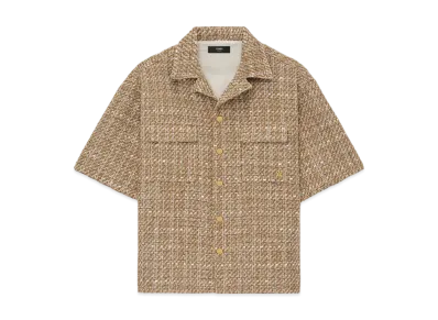 AMIRI Boucle Camp Shirt "Camel"