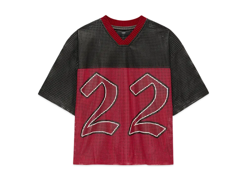 AMIRI 22 Oversized Jersey "Varsity Red"