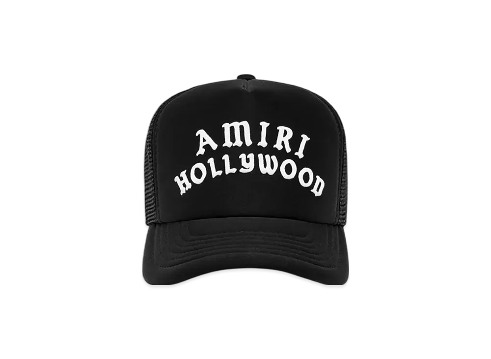 AMIRI Hollywood Trucker Hat "Black"