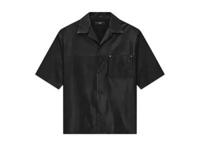 AMIRI MA Leather Camp Shirt "Black"