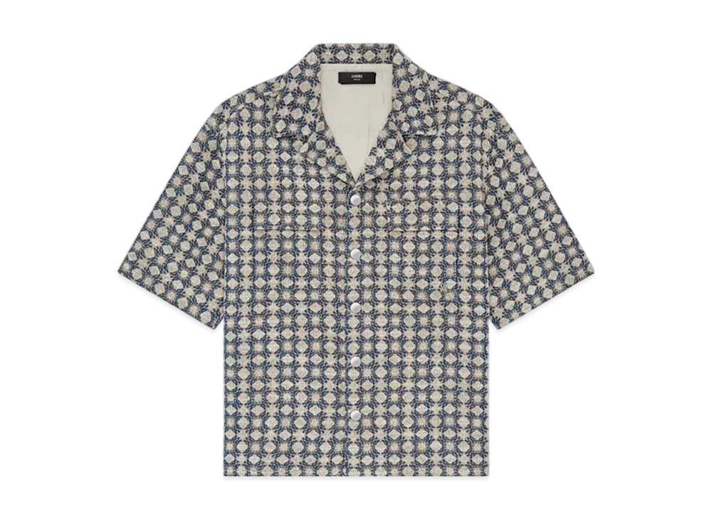 AMIRI MA Quad Boucle Camp Shirt "Midnight Blue"