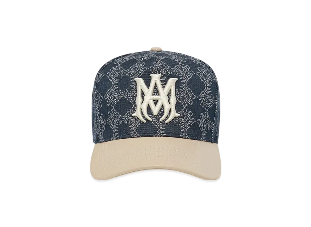AMIRI MA Leather Brim Denim Hat "Indigo"