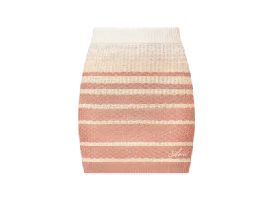 AMIRI Women's Stripe Mini Skirt "Dusk Pink"