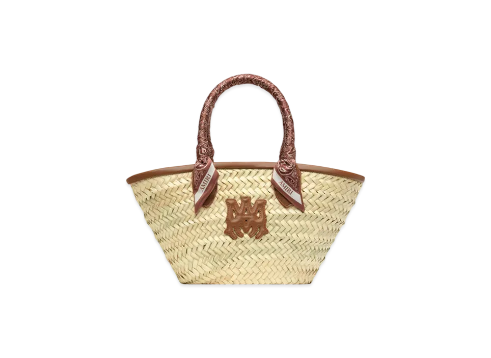 AMIRI Women's MA Raffia Micro Tote "Brown"