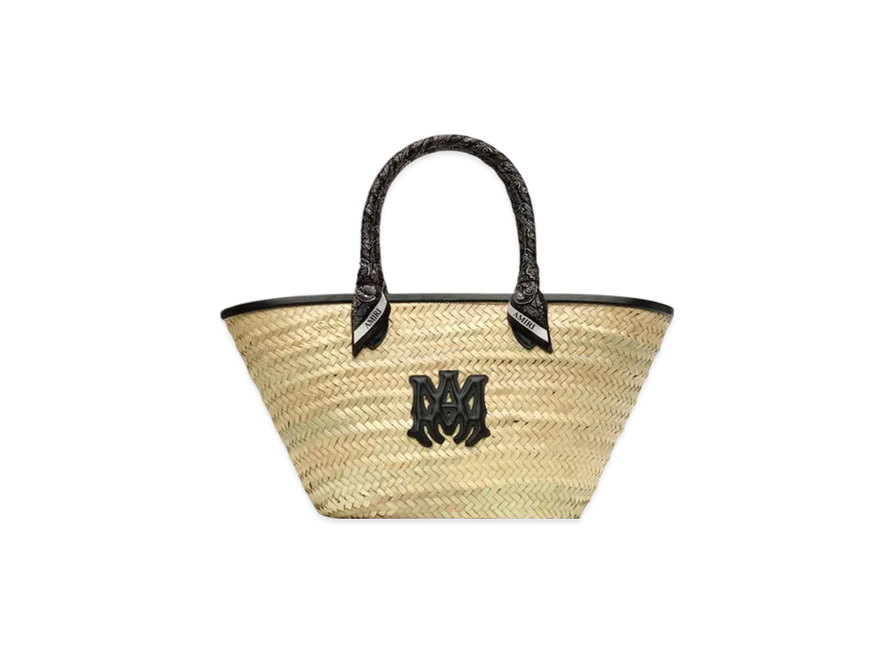 AMIRI Women's MA Raffia Macro Tote "Black"