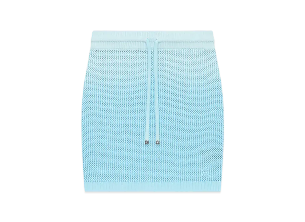 AMIRI Women's Amiri Script Skirt "Ice Blue"