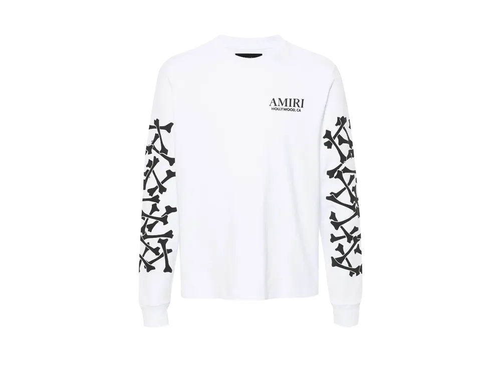 AMIRI Bones Stacked Long Sleeve Tee 