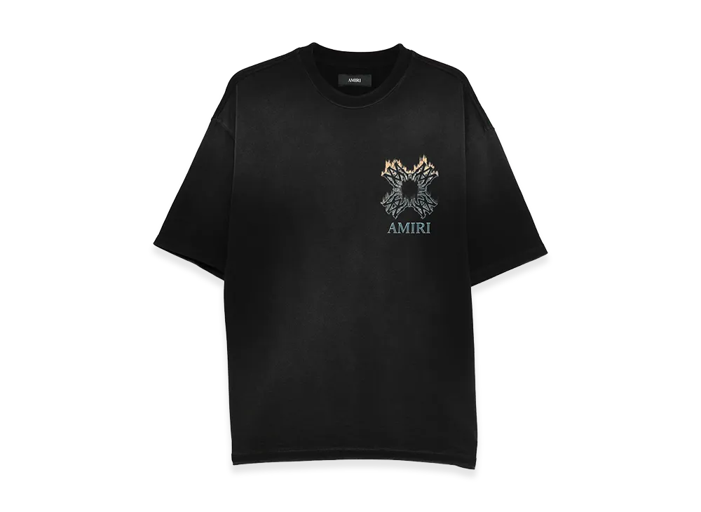 AMIRI MA Quad Flames Tee "Black"