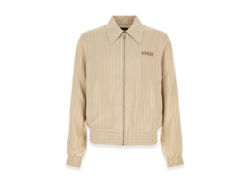 AMIRI Embroidered Viscose Blend Jacket "Beige"