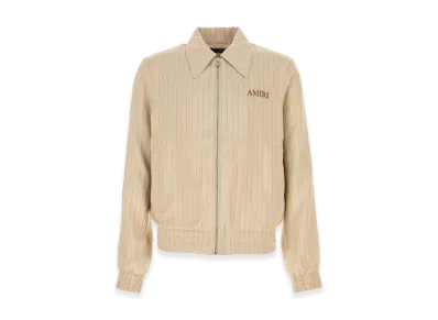 AMIRI Embroidered Viscose Blend Jacket "Beige"