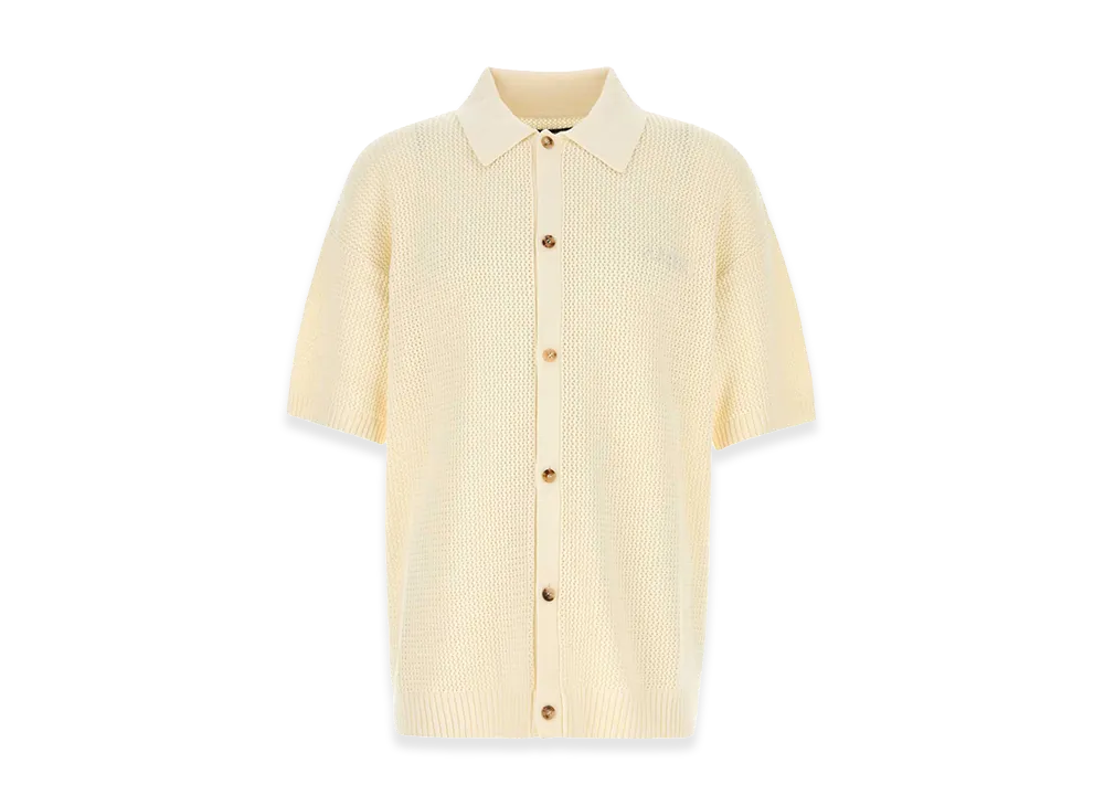 AMIRI Cream Crochet Shirt "Yellow"