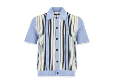 AMIRI Embroidered Knit Cardigan "Blue"