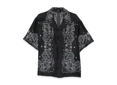 AMIRI Printed Silk Shirt "Black"