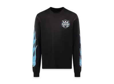AMIRI Slate Long Sleeve Cotton Tee "Black"