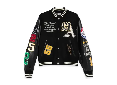 AMIRI Wool Blend Bomber Jacket "Black"