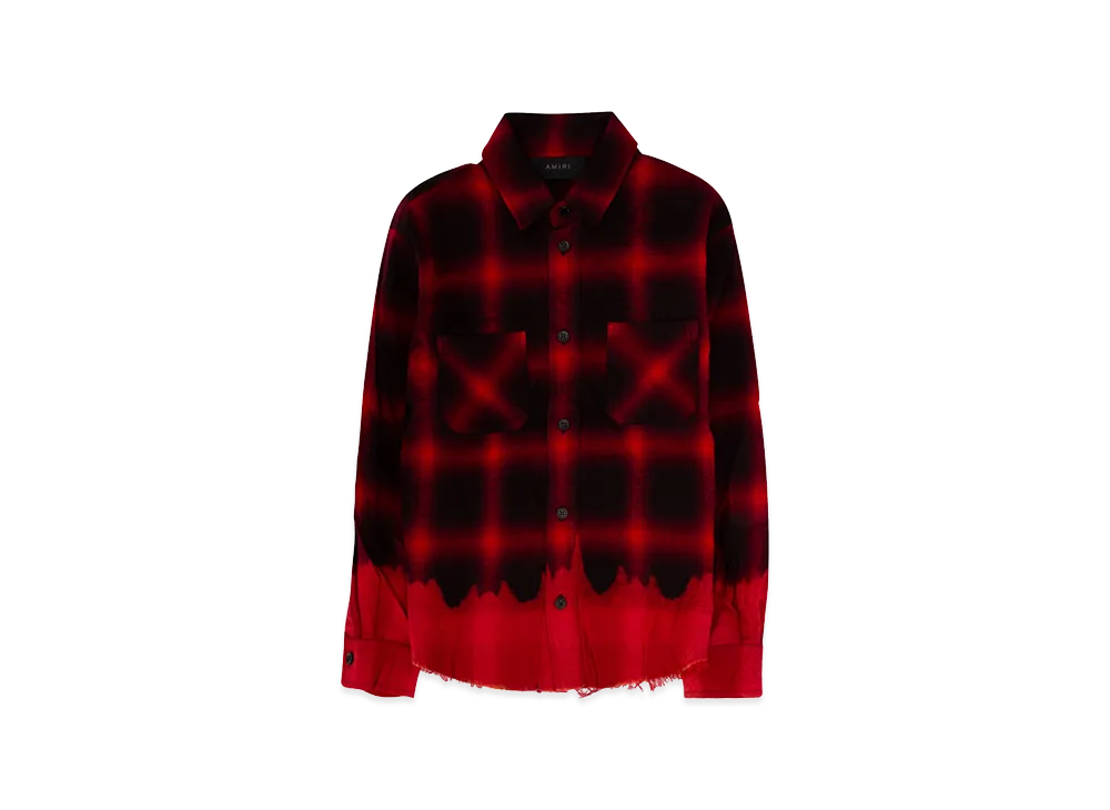 AMIRI Kids Long Sleeve Shirt "Red/Black"