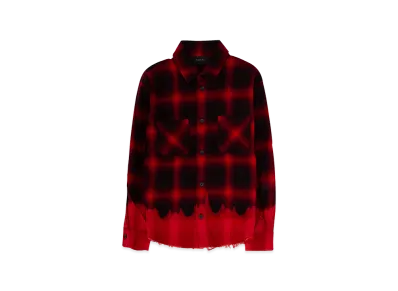 AMIRI Kids Long Sleeve Shirt "Red/Black"