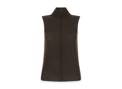 AMIRI Women's Chocolate Cashmere Top "Brown"