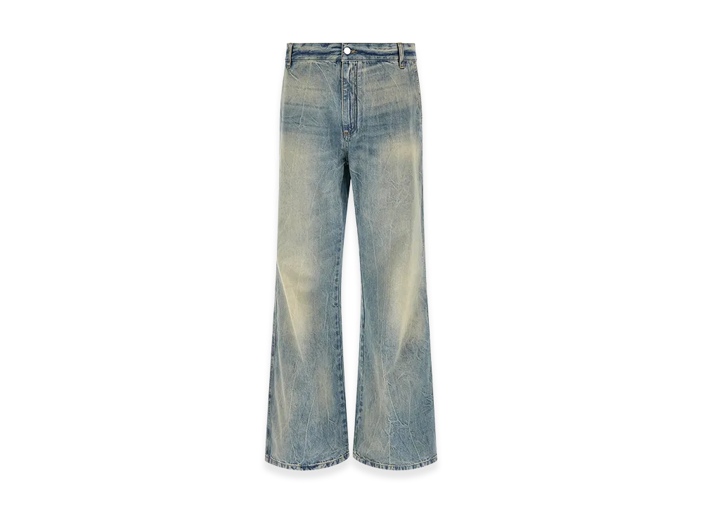 AMIRI 'Checkered Repair Bootcut' Jeans "Blue"