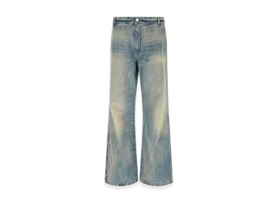 AMIRI 'Checkered Repair Bootcut' Jeans "Blue"