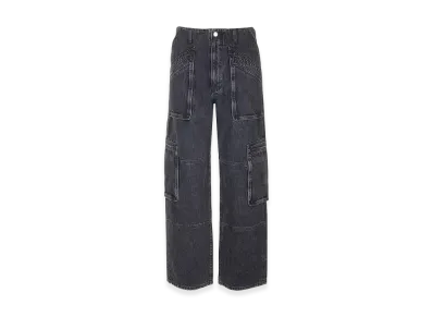 AMIRI Women's Cargo Jeans "Faded Black"