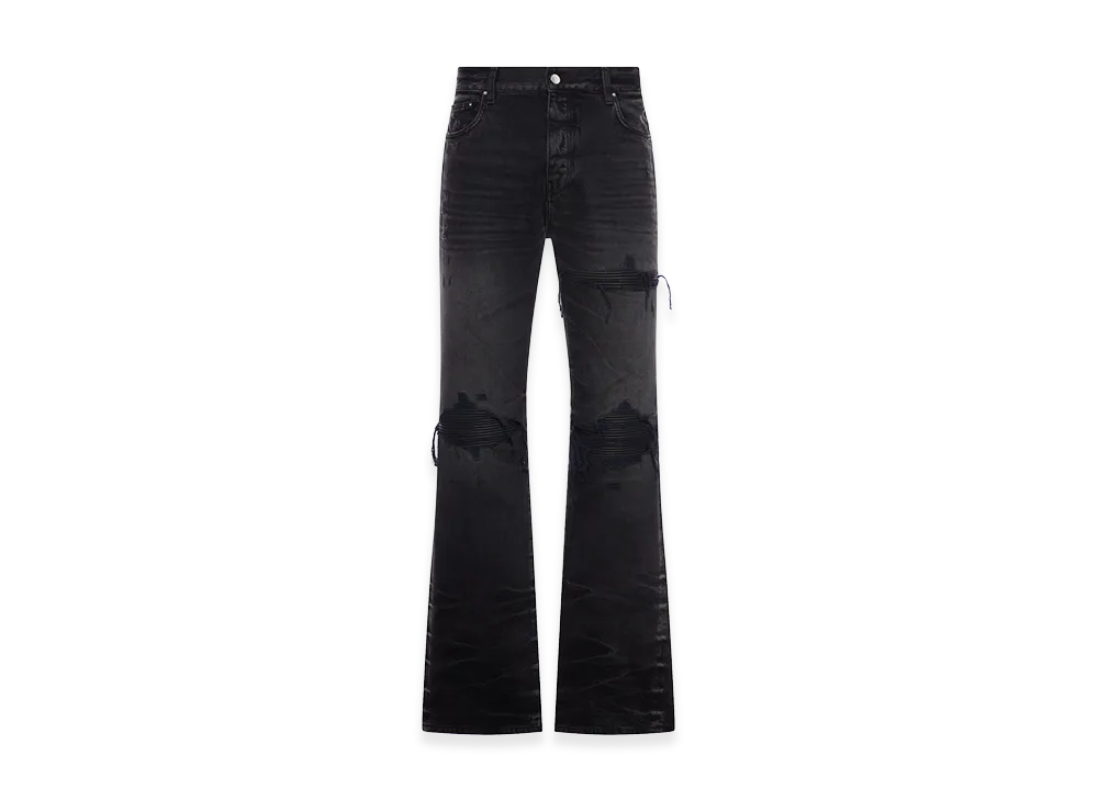 AMIRI Leather Straight MX1 Jeans "Black"