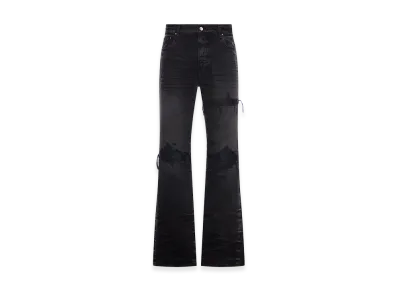 AMIRI Leather Straight MX1 Jeans "Black"
