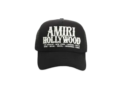AMIRI Hollywood Trucker Hat "Black"