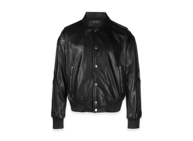 AMIRI Bones Embossed Leather Jacket "Black"
