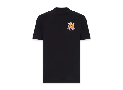 AMIRI Cotton T-Shirt With Front Logo "Black"