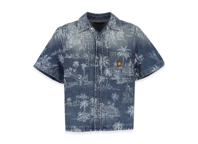 AMIRI Short Sleeve Shirts "Indigo"