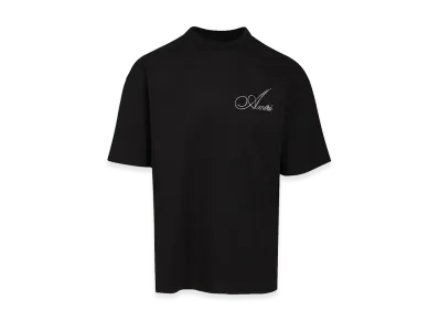 AMIRI Cryst Script Logo LJ Skate Tee "Black"
