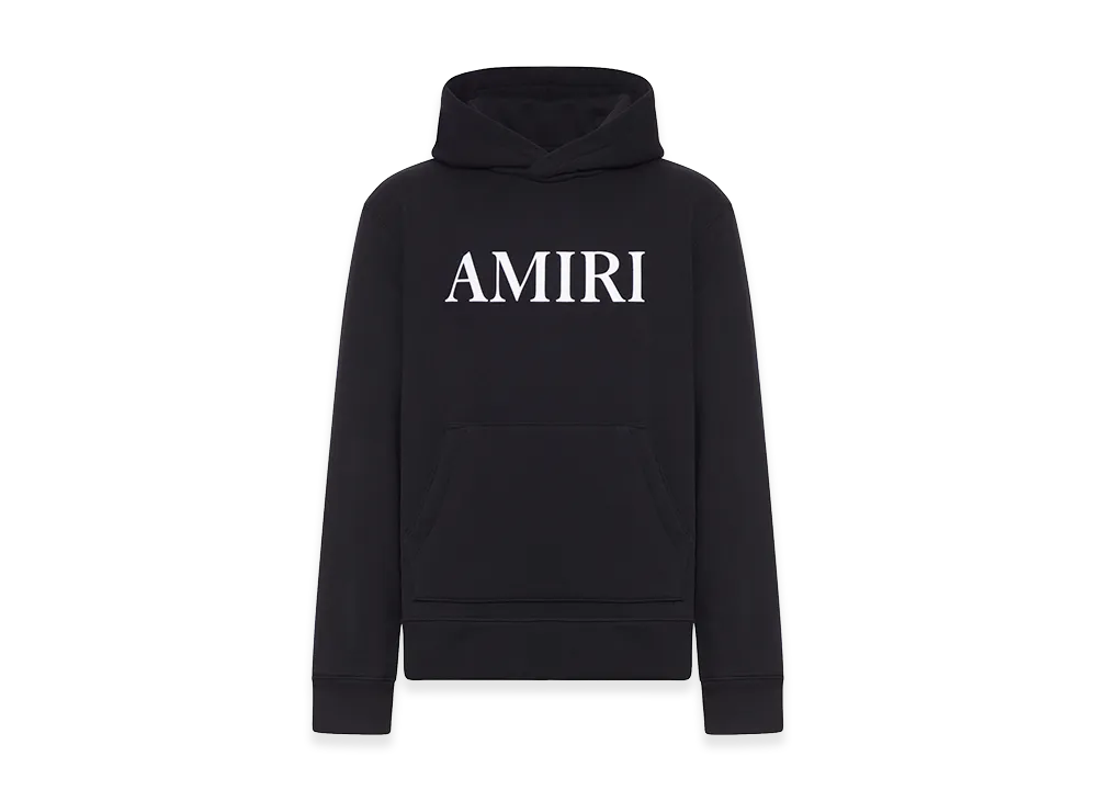 AMIRI Cotton Hoodie With Front Logo "Black"
