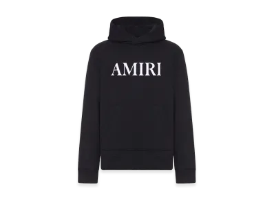 AMIRI Cotton Hoodie With Front Logo "Black"
