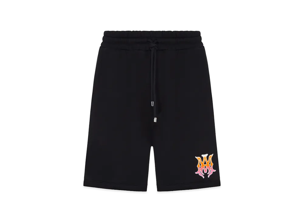 AMIRI Cotton Shorts With Front Logo "Black"