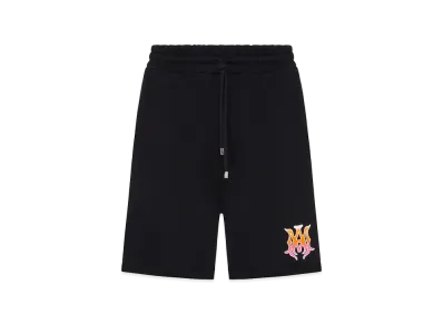 AMIRI Cotton Shorts With Front Logo "Black"