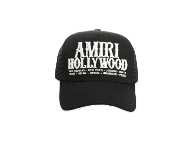 AMIRI Hollywood Trucker Cap "Black"