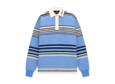 AMIRI Long Sleeve Polos "Blue"
