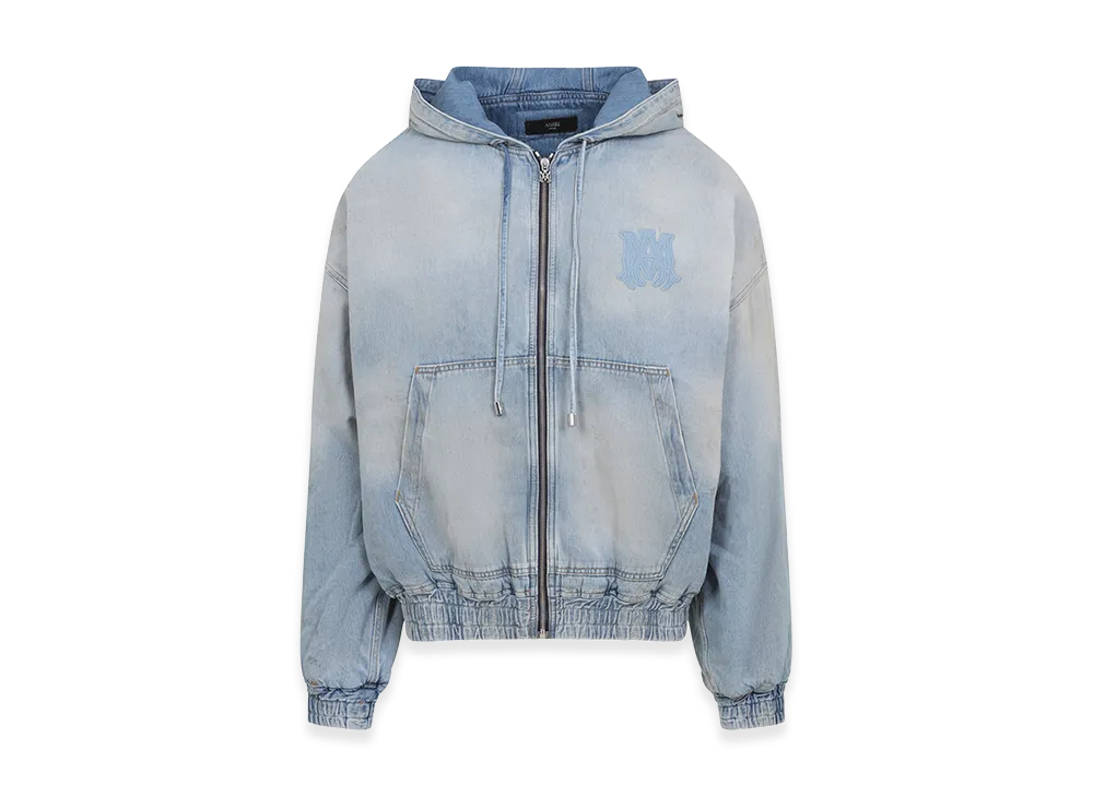 AMIRI Ma Denim Zip Hoodie "Indigo"