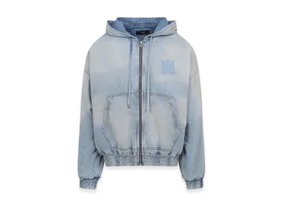AMIRI Ma Denim Zip Hoodie "Indigo"