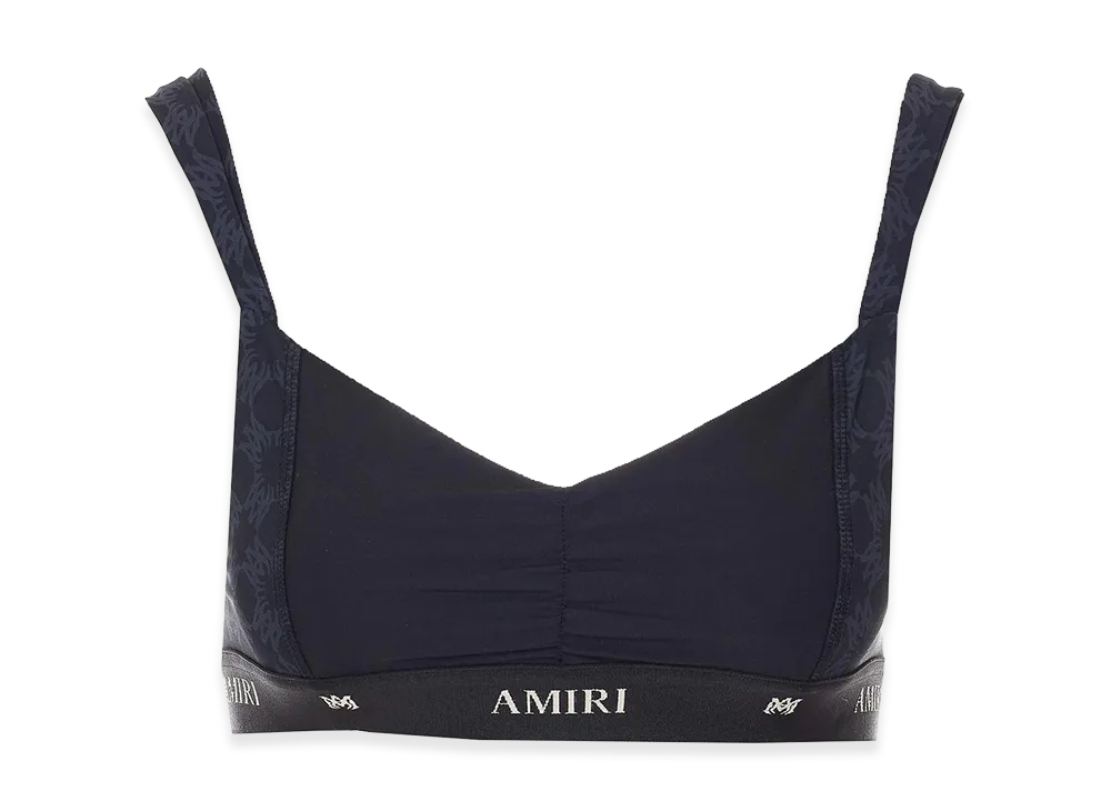 AMIRI Women's Ma Quad Sports Bra "Black/Blue"