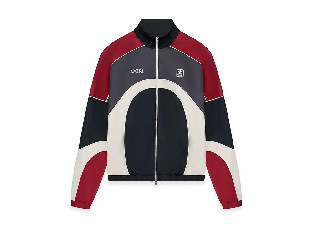 AMIRI Paneled Zip Up Jacket "Black/Grey/Red/White"