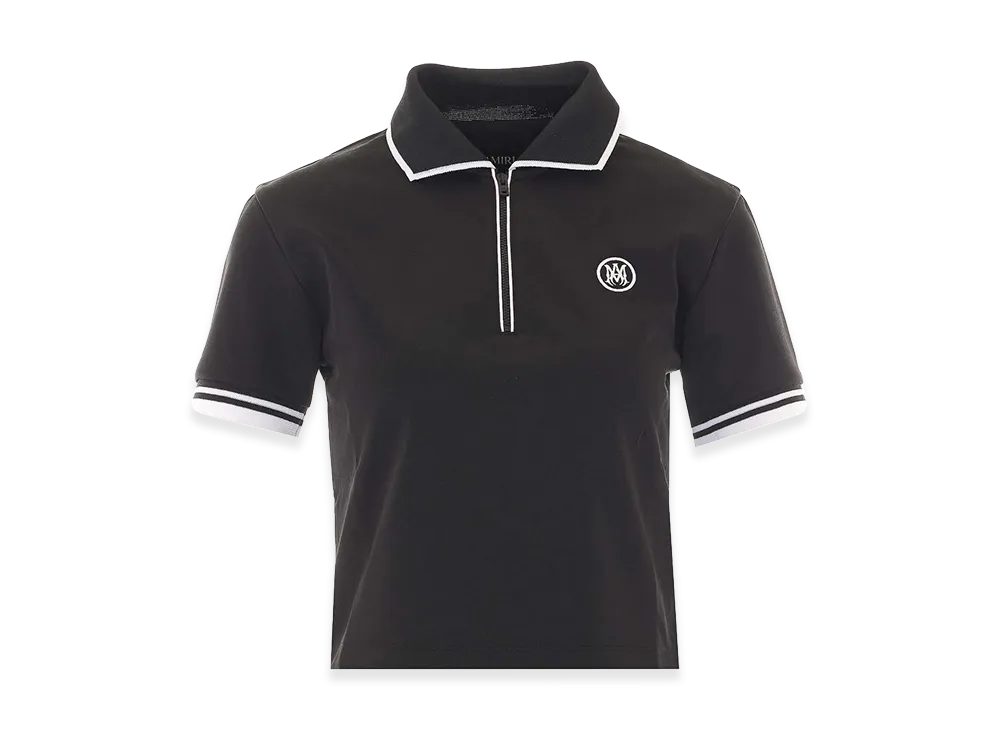 AMIRI Women's MA Embbroidered Polo "Black"