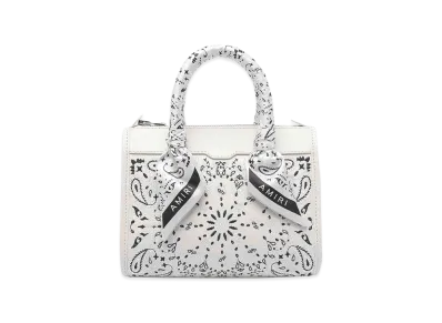 AMIRI Women's Micro Bandana Triangle Handbag "White"